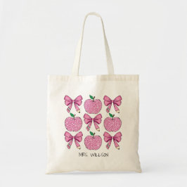 Bolsa Tote Arco de Lápis da Escola de Apple Coquette