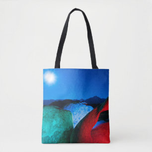 Bolsa Tote Arco de Möbius & Rochas Alabama Hills, Califórni