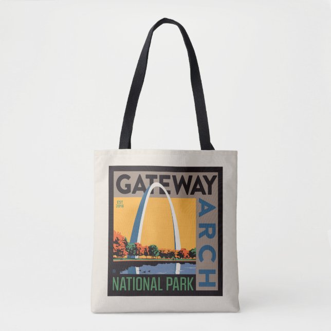Bolsa Tote Arco do gateway | Ruas Louis, Missouri (Frente)
