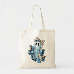 Bolsa Tote Arco Floral de Coquetes Floral do Fantasma Negra A
