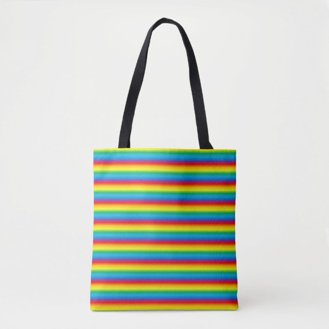 Bolsa Tote arco-íris (Frente)