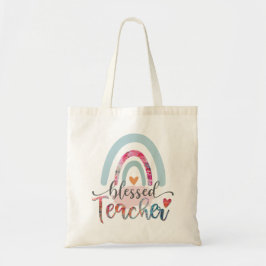 Bolsa Tote Arco-Íris Abençoado Professor Tote Bag