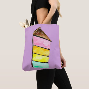 Bolsa Tote Arco-Íris Aquarela