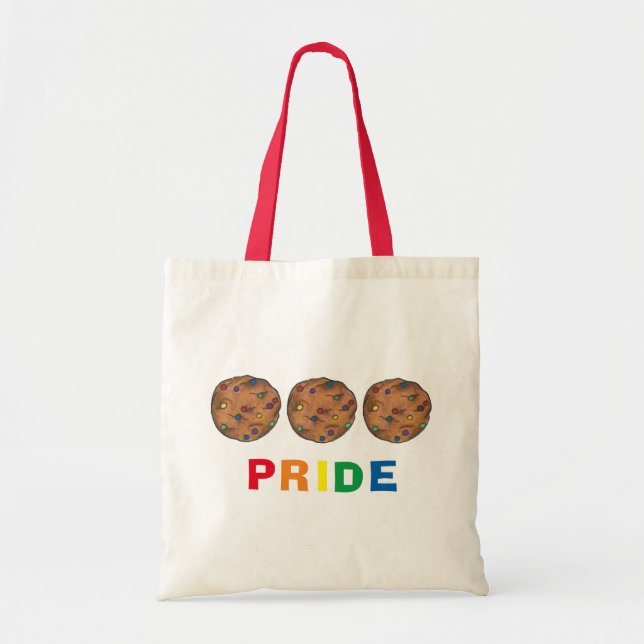 Bolsa Tote Arco-Íris Chip Cookie Pride Cookies Tote Bag (Frente)