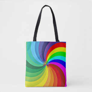 Bolsa Tote Arco-Íris Colorido Mandala