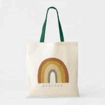 Arco-Íris Colorido Pastel Personalizado Bag Tote
