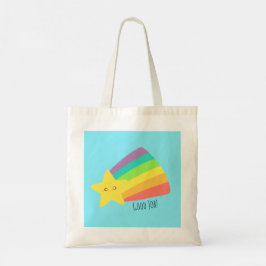 Bolsa Tote Arco-Íris de Estrelas Bonito