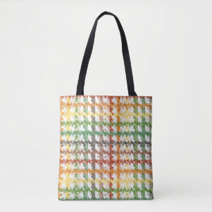 Bolsa Tote Arco-íris de Outono Riscado