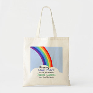 Bolsa Tote Arco-íris do assistente do professor