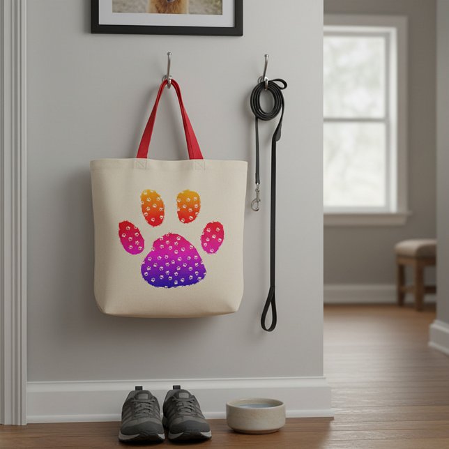 Bolsa Tote Arco-íris e saco de estampas (Criador carregado)