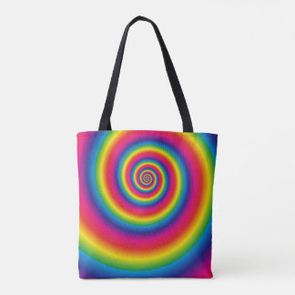 Bolsa Tote Arco-Íris Espiral