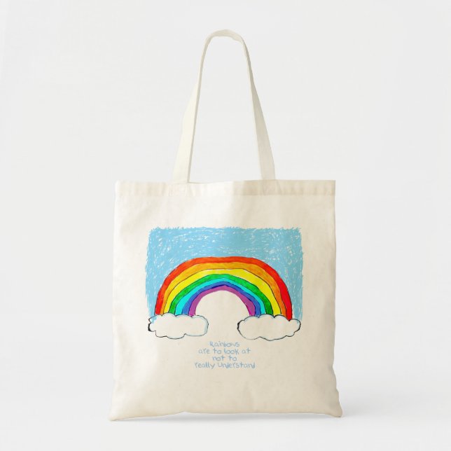 Bolsa Tote Arco-Íris Filosofia Tote Bag (Frente)