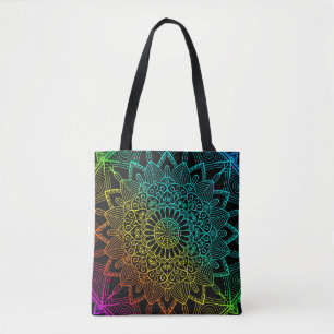 Bolsa Tote Arco-íris Preto
