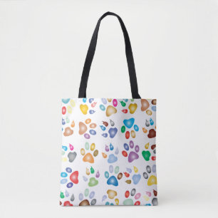 Bolsa Tote Arco-íris prismático colorido