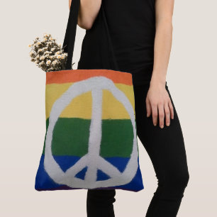 Bolsa Tote Arco-íris - Sinal de Paz