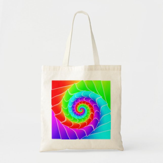 Bolsa Tote Arco-íris super-galo (Frente)