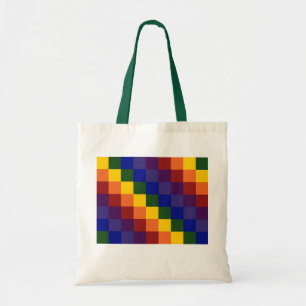 Bolsa Tote Arco-íris Xadrez