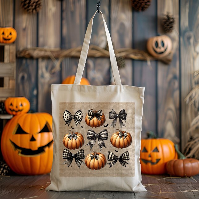 Bolsa Tote Arco Pumpkin Coquette (Criador carregado)