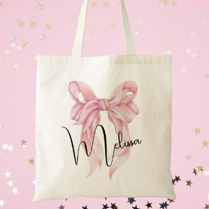 Bolsa Tote Arco Rosa Aquarela Meninas Modernas Fofo Moda