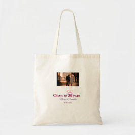 Bolsa Tote Arco rosa comemora 50 anos de casamento aniversári