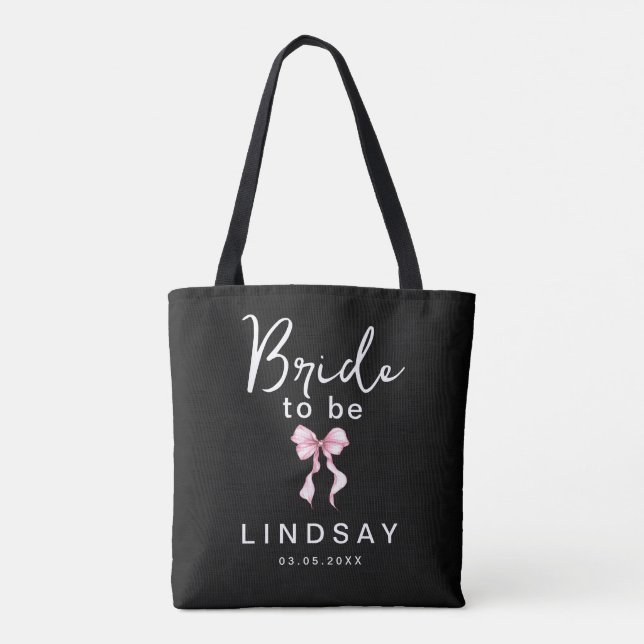 Bolsa Tote Arco Rosa NOIVA PARA SER Festa de Despedida de Sol (Verso)