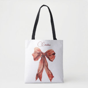Bolsa Tote Arco Vermelho de Mensagem Encorajante Emocional