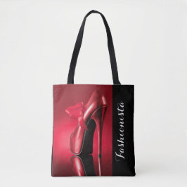 Bolsa Tote Arco vermelho do salto alto vermelho