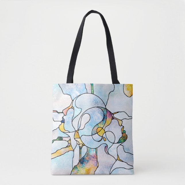 Bolsa Tote Arcos Arco-Íris. Unidade da série de vidro revesti (Frente)