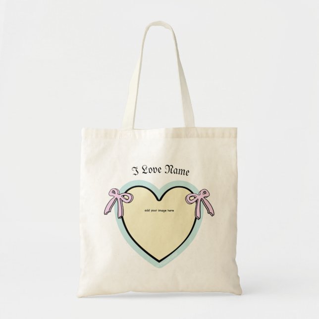 Bolsa Tote Arcos Dingus e barra de canela personalizada do co (Frente)