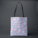 Bolsa Tote Arcos Rosa E Azuis<br><div class="desc">Arcos De Natal Coloridos - Fitas Coquetes - Rosa E Azul.</div>