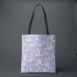 Bolsa Tote Arcos Rosa E Azuis<br><div class="desc">Arcos De Natal Coloridos - Fitas Coquetes - Rosa E Azul.</div>