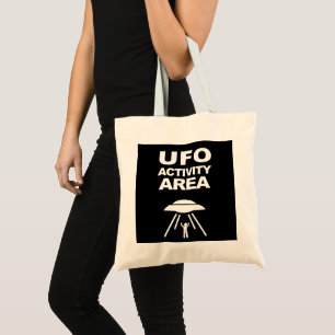 Bolsa Tote área de atividade OVNI, geeky design