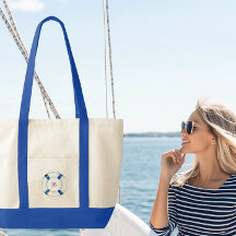 Argola de Vida de Barco à Vela Monogramada com Cor