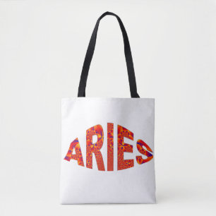 Bolsa Tote Aries - Azul Amarelo Laranja-Fogo