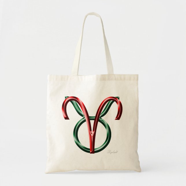Bolsa Tote Aries Taurus Cusp - Astrologia - Sinal Zodiac (Frente)