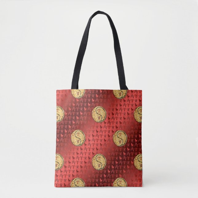 Bolsa Tote Áries & Tigre de Fogo (Frente)