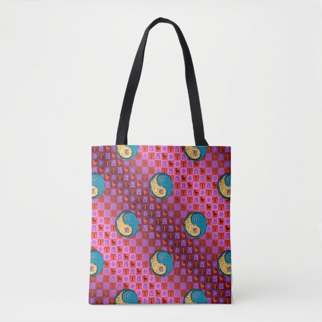 Bolsa Tote Aries & Water Rooster (Frente)
