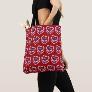 Bolsa Tote Aries Zodiac Coquette Heart Cake