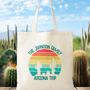 Bolsa Tote Arizona Desert Cactus Sunset Personalizado