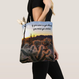 Bolsa Tote Arizona Desert Sunset Cactus - Inspiração