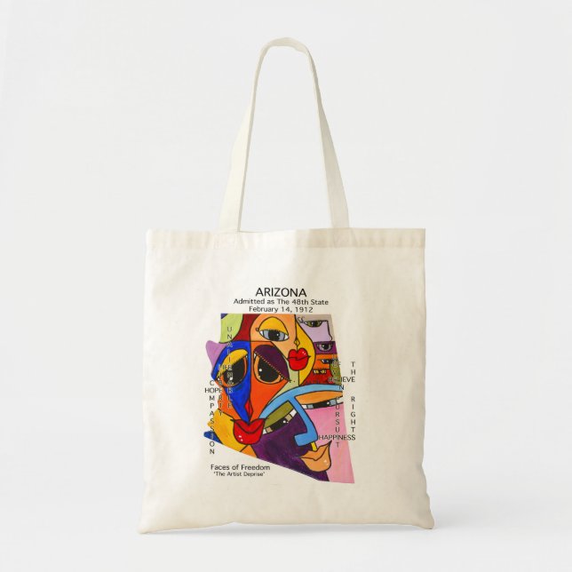 Bolsa Tote Arizona State Art by Deprise (Frente)