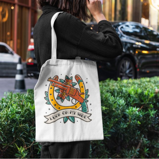 Bolsa Tote Arma De Cowboy E Ferradura (Criador carregado)