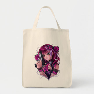Bolsa Tote Arma e Rosa Manga Girl