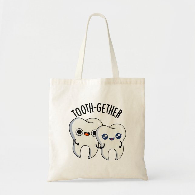 Bolsa Tote Arma Engraçado dos Dentes (Frente)