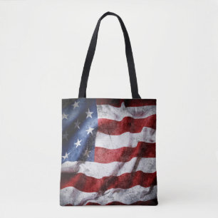 Bolsa Tote Armadilha de bandeira americana.