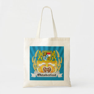 Bolsa Tote Armas bávaras e cerveja Oktoberfest Bag