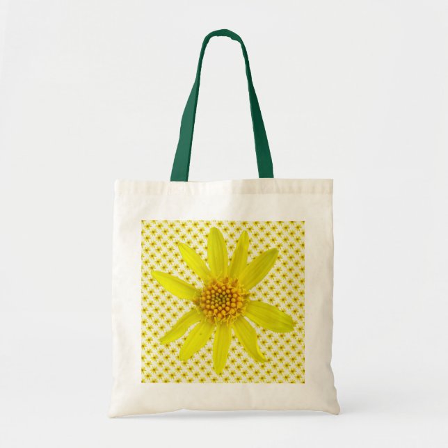 Bolsa Tote Arnica amarela floral do Wildflower (Frente)