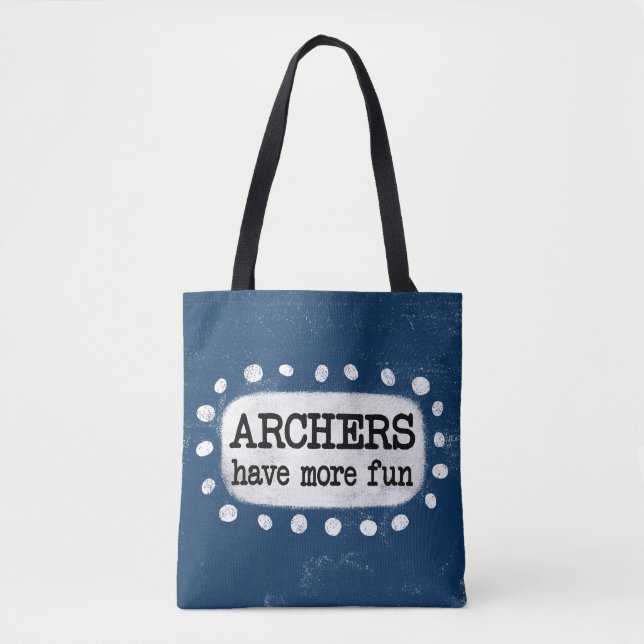 Bolsa Tote Arqueiros se divertem mais com a barra de ferramen (Frente)