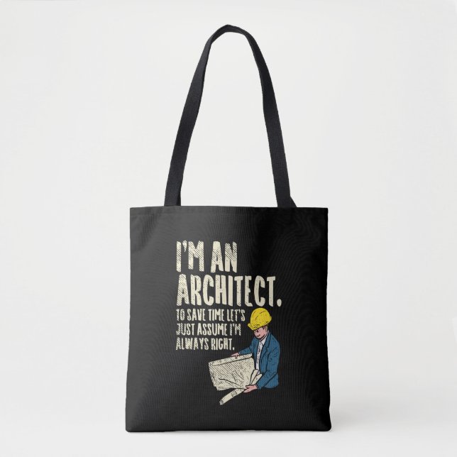 Bolsa Tote Arquiteto - Sou arquiteto (Frente)