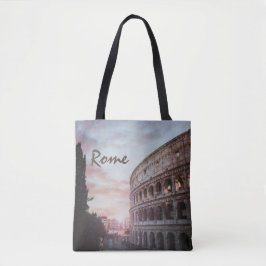 Bolsa Tote Arquitetura Antiga de Roma - paisagem solar
